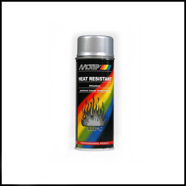 Motip Dupli Heat Resistant Paint Silver 400ml AUTO CUSTOM PAINT